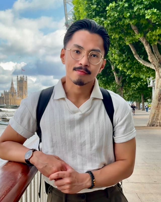 Picuture of John hanging around the River Thames in London